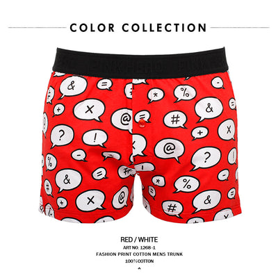 Boxer Estampado Dibujos Animados de Algodón para Hombre Aro 1268 - Image 12