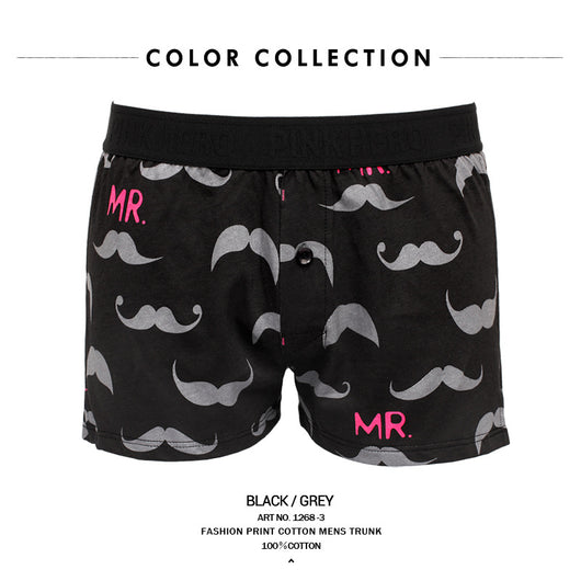 Boxer Estampado Dibujos Animados de Algodón para Hombre Aro 1268 - Image 5