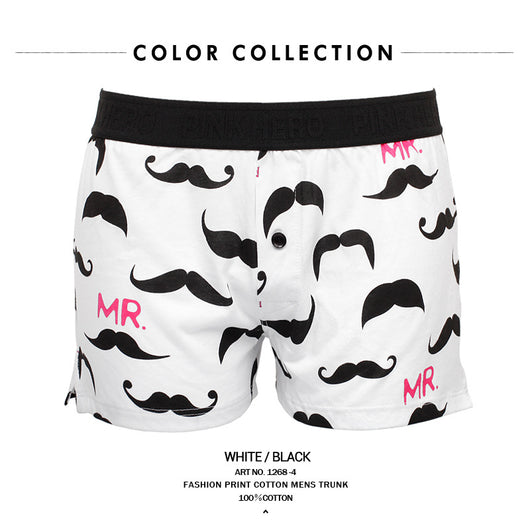 Boxer Estampado Dibujos Animados de Algodón para Hombre Aro 1268 - Image 4