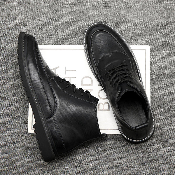Botas de Cuero Premium para Hombre con Suela Ortopédica
