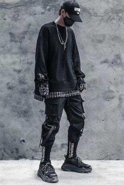 Pantalones Cargo Paracaidista Hip Hop Funcionales con Bolsillos Múltiples - Image 4