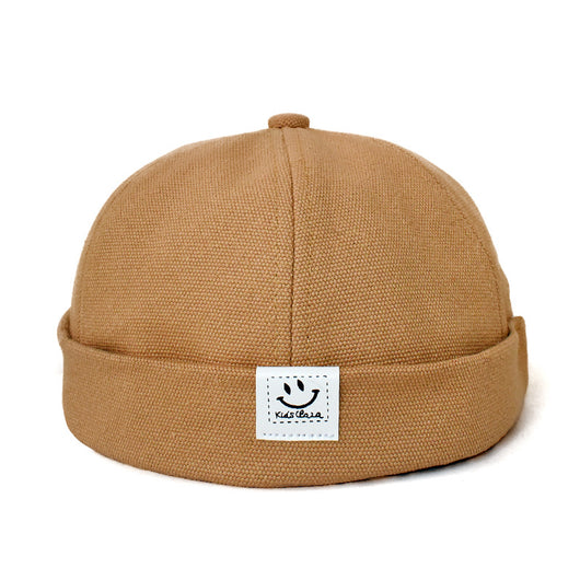 Gorra de Cuero Tide Melón con Carita Sonriente - Estilo Landlord Japonés - Image 14