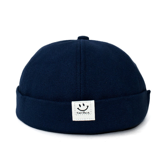 Gorra de Cuero Tide Melón con Carita Sonriente - Estilo Landlord Japonés - Image 5