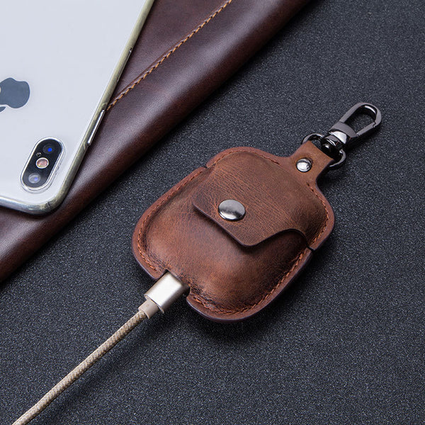 Estuche de Cuero para Audífonos Portátil