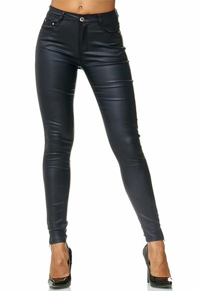 Pantalones de Cuero Sintético para Mujer - Image 5