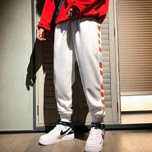 Pantalones Deportivos Sueltos para Hombre - Estilo Casual Primavera Blanco