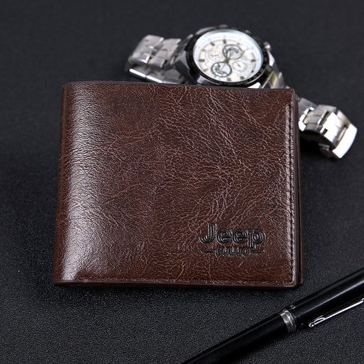 Cartera Corta para Hombre en Cuero PU