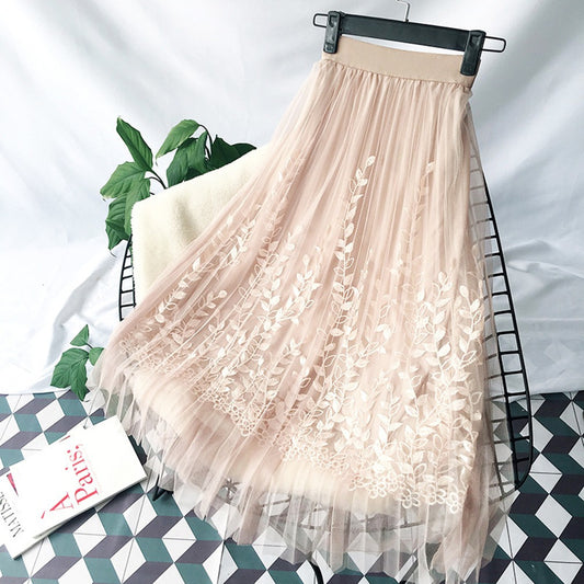 Falda Tutú de Tul Hada Voluminosa Midi para Mujer