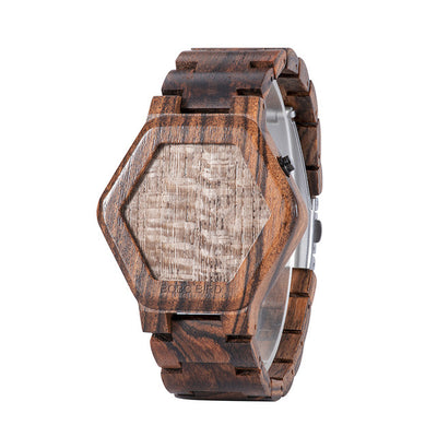 Reloj de Madera LED para Hombre con Visión Nocturna - Image 7