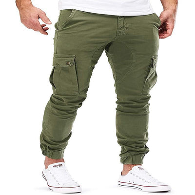 Pantalones Casuales con Múltiples Bolsillos y Corte Holgado - Image 3