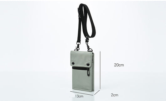 Bolsa Mensajero Hombre Multifuncional Plegable con Compartimento para Celular - Image 8