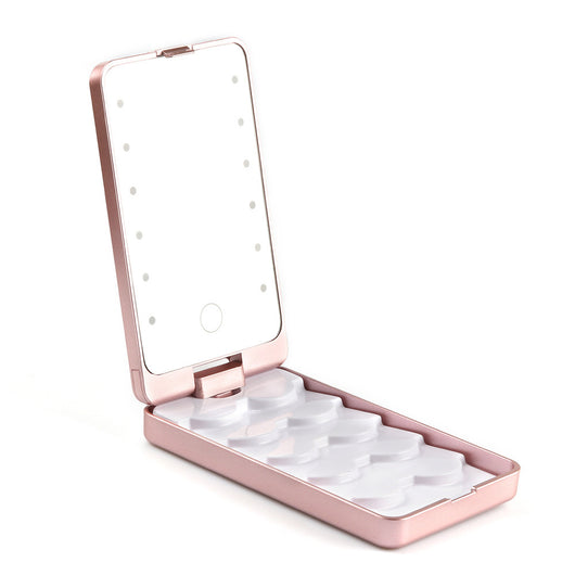 Kit de Pestañas Postizas con Espejo LED y Estuche de Almacenamiento - 5 Pares Portátil - Image 12