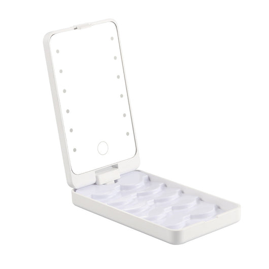 Kit de Pestañas Postizas con Espejo LED y Estuche de Almacenamiento - 5 Pares Portátil - Image 3