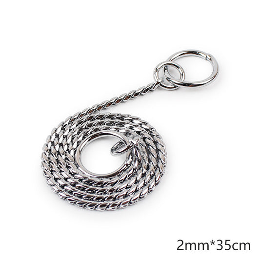 Correa Ajustable de Acero Inoxidable para Mascotas