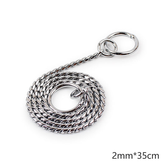 Correa Ajustable de Acero Inoxidable para Mascotas