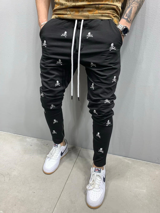 Pantalones Deportivos Hip Hop con Detalles en Color para Hombre