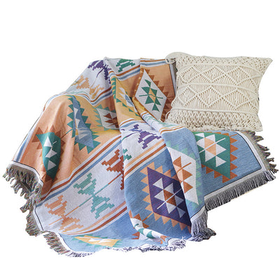 Manta Bohemia Geométrica Tejida para Sofá y Cama - Image 9