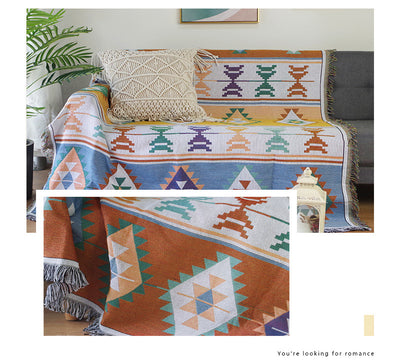 Manta Bohemia Geométrica Tejida para Sofá y Cama - Image 17