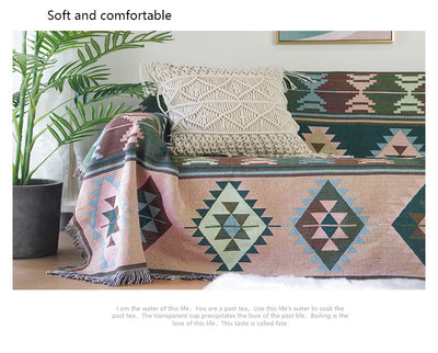 Manta Bohemia Geométrica Tejida para Sofá y Cama - Image 15