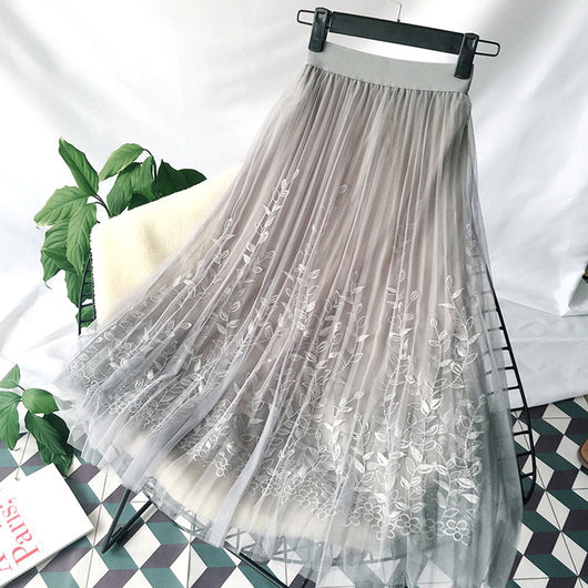 Falda Tutú de Tul Hada Voluminosa Midi para Mujer - Image 9
