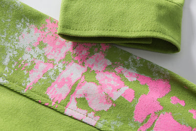 Chaqueta Hombre Primavera Estilo Urbano con Estampado Graffiti y Múltiples Bolsillos - Image 11