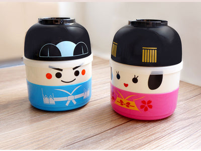 Lonchera Infantil de Dos Compartimentos con Diseño de Personajes - Image 10