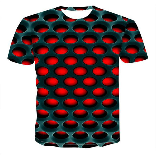 Playera Hombre Efecto Vértigo 3D Manga Corta - Image 9