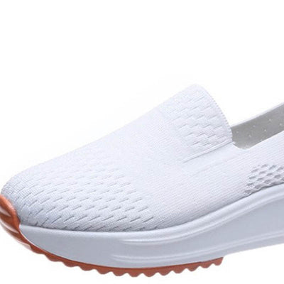Zapatos Blancos de Malla Minimalista con Suela Plana - Image 8
