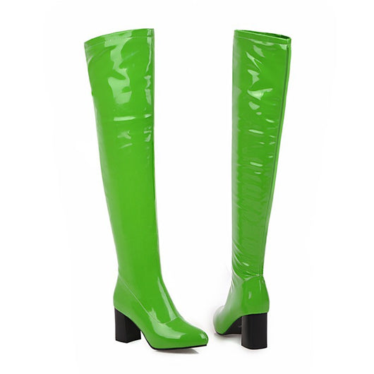 Bota Larga de Tacón Alto Cómoda y Casual - Image 19
