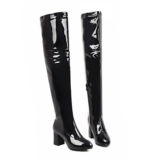 Bota Larga de Tacón Alto Cómoda y Casual - Image 20
