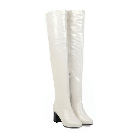 Bota Larga de Tacón Alto Cómoda y Casual - Image 17