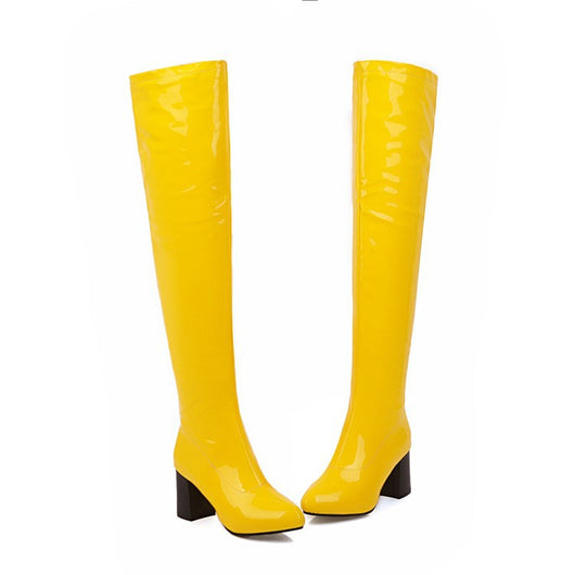 Bota Larga de Tacón Alto Cómoda y Casual - Image 21