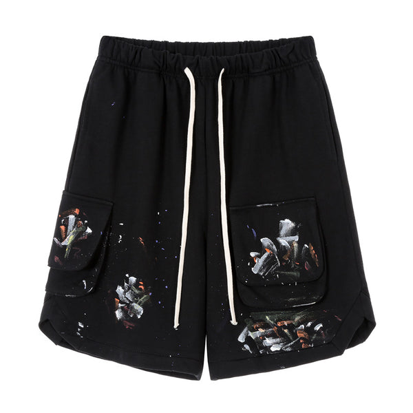 Shorts de Trabajo con Bolsillos Grandes, Algodón y Cierre Velcro