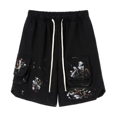 Shorts de Trabajo con Bolsillos Grandes, Algodón y Cierre Velcro