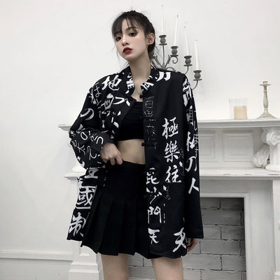 Camisa Suelta Estampada Estilo Chino para Mujer con Mangas Largas - Image 6