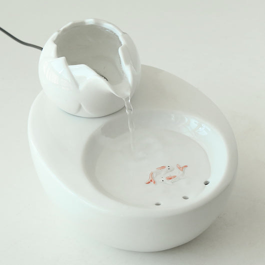 Fuente de Cerámica Inteligente con Circulación Automática de Agua - Image 2