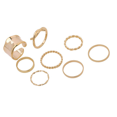 Set de 8 Anillos Minimalistas para Mujer - Diseño Trendy y Versátil - Image 6