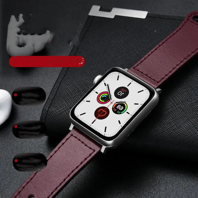 Correa de Cuero Genuino Compatible con Apple Watch Serie 1 y SE - Image 18