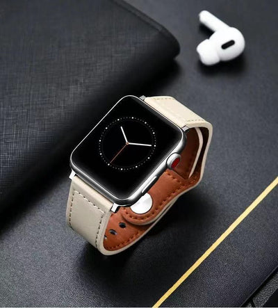 Correa de Cuero Genuino Compatible con Apple Watch Serie 1 y SE - Image 17
