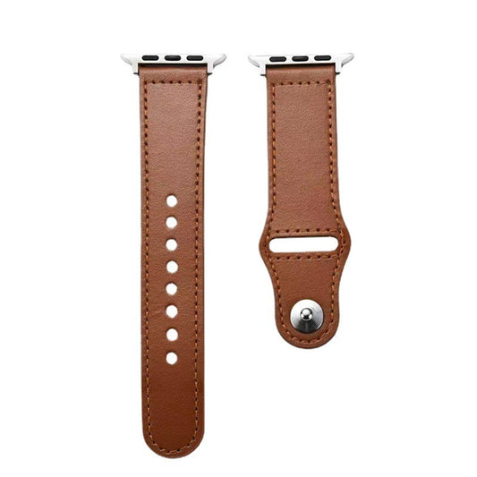 Correa de Cuero Genuino Compatible con Apple Watch Serie 1 y SE