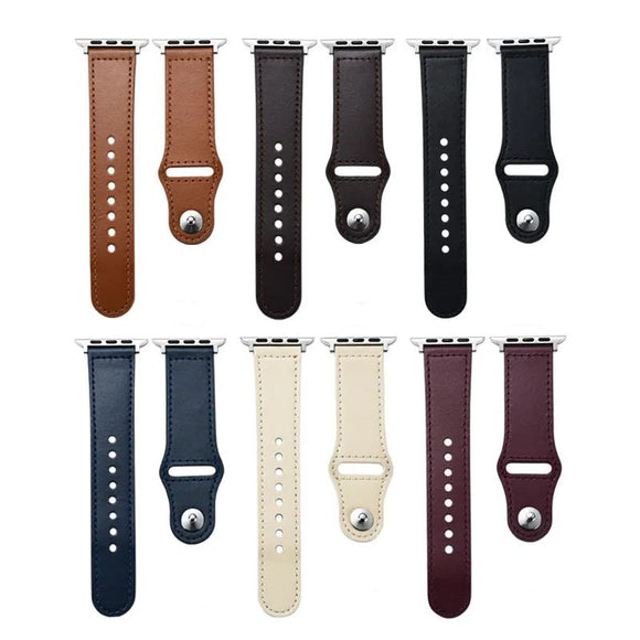 Correa de Cuero Genuino Compatible con Apple Watch Serie 1 y SE