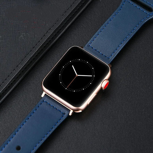 Correa de Cuero Genuino Compatible con Apple Watch Serie 1 y SE - Image 6
