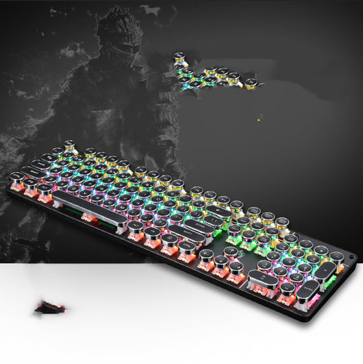 Teclado Mecánico Gaming Retroiluminado USB - Eje Verde para Cafés Internet - Image 12