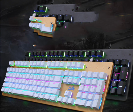 Teclado Mecánico Gaming Retroiluminado USB - Eje Verde para Cafés Internet - Image 7