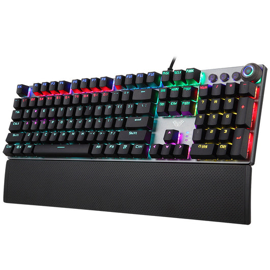 Teclado Mecánico Gaming Retroiluminado USB - Eje Verde para Cafés Internet - Image 11