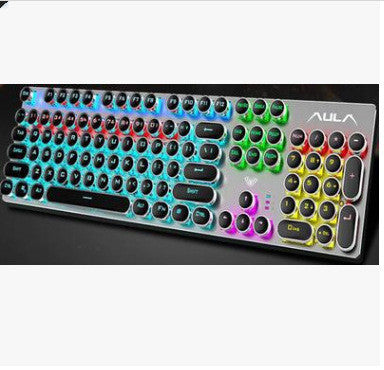 Teclado Mecánico Gaming Retroiluminado USB - Eje Verde para Cafés Internet - Image 5
