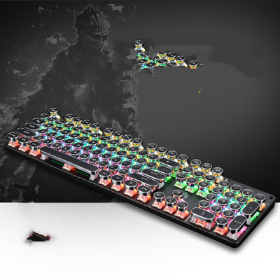Teclado Mecánico Gaming Retroiluminado USB - Eje Verde para Cafés Internet - Image 4