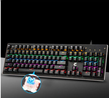 Teclado Mecánico Gaming Retroiluminado USB - Eje Verde para Cafés Internet - Image 2