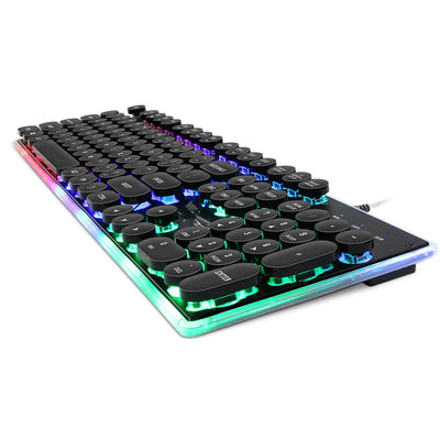 Teclado Gaming Mecánico Flotante con Iluminación LED y Teclas Luminosas - Image 7
