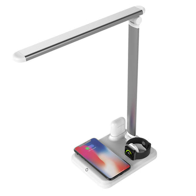 Lámpara de Escritorio con Cargador Inalámbrico 10W 4 en 1 para Apple - Image 12